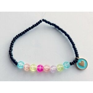 Taylor Swift Eras Tour Friendship Bracelet Delicate Reputation w/ Heart Charm